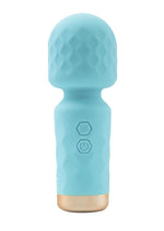 Load image into Gallery viewer, M'lady Rechargeable Silicone Mini Vibrating Wand - Teal