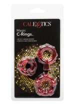 Load image into Gallery viewer, Magic C-Rings Cock Rings - Red - 3 Piece Set
