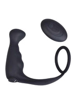 Load image into Gallery viewer, Magic Remote Controlled Slimfit Rechargeable Silicone Anal Plug - Black
