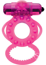 Load image into Gallery viewer, Magna Man Magnetic Vibrating Cock Ring - Magenta/Pink
