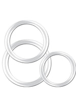 Load image into Gallery viewer, Magnum Force The Ultimate Silicone Cock Ring Set (3 Sizes - Clear
