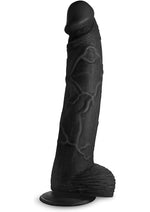 Load image into Gallery viewer, Master Cock Hung Harry Dildo with Balls - Black - 11.75in
