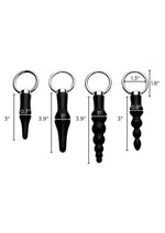Load image into Gallery viewer, Master Series 4 Piece Anal Rimmer Ringed Silicone Kit