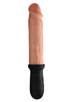 Load image into Gallery viewer, Master Series 8x Auto Pounder Rechargeable Silicone Vibrating and Thrusting Dildo with Handle
