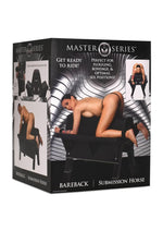 Load image into Gallery viewer, Master Series Bareback Submission Horse Bondage Bench - Black