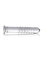 Load image into Gallery viewer, Master Series Behemoth Ribbed XL Dildo 12.25in - Glass