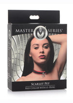 Load image into Gallery viewer, Master Series Black and Red Collar with O-Ring - Black/Red
