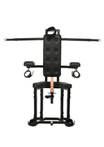 Load image into Gallery viewer, Master Series Bondage Chair with Sex Machine - Black

