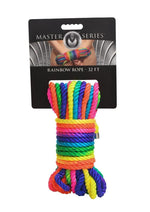 Load image into Gallery viewer, Master Series Bondage Rope - Multicolor/Rainbow - 32ft