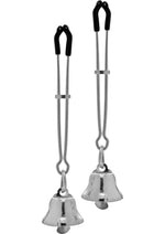 Load image into Gallery viewer, Master Series Chimera Nipple Clamps with Bells - Metal/Silver
