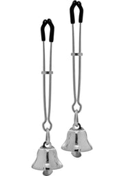 Master Series Chimera Nipple Clamps with Bells - Metal/Silver