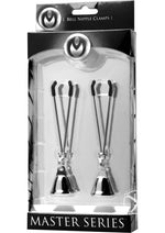 Load image into Gallery viewer, Master Series Chimera Nipple Clamps with Bells - Metal/Silver
