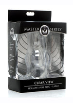 Load image into Gallery viewer, Master Series Clear View Hollow Anal Plug - Clear - Large