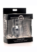 Load image into Gallery viewer, Master Series Clear View Hollow Anal Plug - Clear - Medium