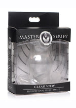 Load image into Gallery viewer, Master Series Clear View Hollow Anal Plug - Clear - Small