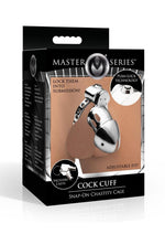 Load image into Gallery viewer, Master Series Cock Cuff Snap-On Chastity Cage - Silver