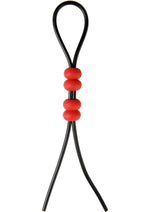 Load image into Gallery viewer, Master Series - Crimson Tied Bolo Lasso Style Adjustable Cock Ring - Red
