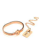 Load image into Gallery viewer, Ms Cuffed Locking Bracelet Necklace
