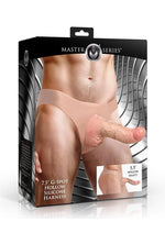 Load image into Gallery viewer, Master Series Curved Hollow Silicone Strap-On - Vanilla
