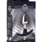 Master Series Dark Invader Metal and Silicone Anal Plug - Metal/Silver - Small