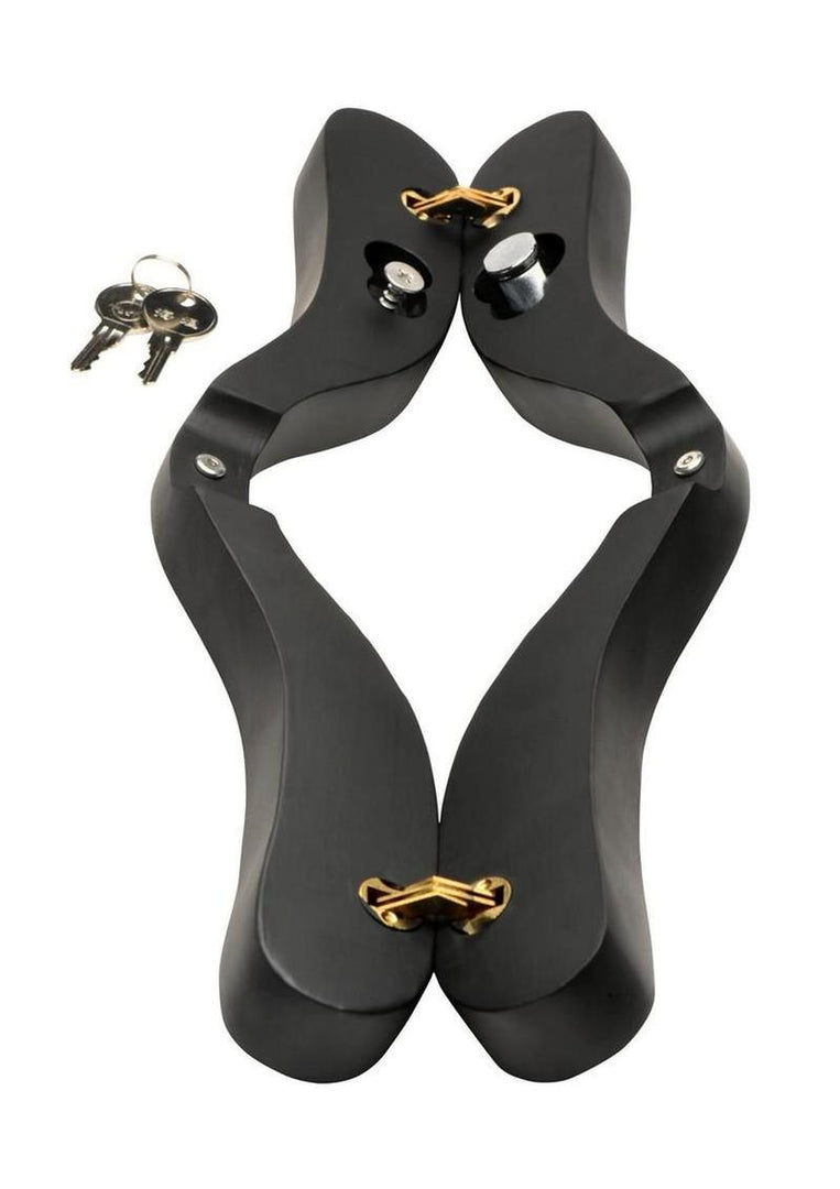 Master Series E-Stim Wooden Humbler - Black