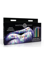 Load image into Gallery viewer, Master Series Glow Wav UV Blacklight Reactive Drip Candles - Blue/Glow In The Dark/Green/Orange/Yellow - Set Of 4