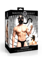 Load image into Gallery viewer, Master Series Inhaler Gas Mask with Bottle - Black/White