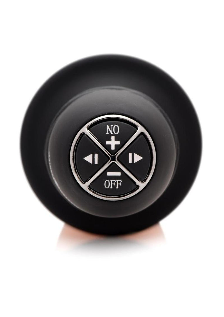 Master Series Onslaught XXL Vibrating Giant 9.75in Dildo Thruster