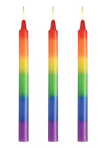 Load image into Gallery viewer, Master Series Pride Candles Rainbow Drip Candle - Multicolor/Rainbow - Set Of 3