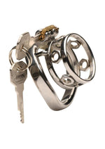Load image into Gallery viewer, Master Series Pussy Boy Metal Chastity Cage Stainless - Silver/Steel/Vanilla