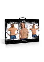 Load image into Gallery viewer, Master Series Ripped Silicone Male Chest Shirt - Vanilla - Medium