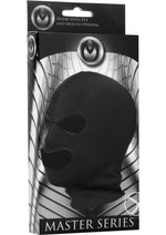 Load image into Gallery viewer, Master Series Spandex Hood with Eye and Mouth Holes - Black
