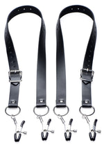 Load image into Gallery viewer, Master Series Spread Labia Spreader - Straps - Black - XLarge