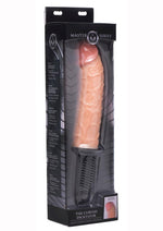 Load image into Gallery viewer, Master Series The Curved Dicktator Vibrating Giant 13.5in Dildo Thruster - Vanilla
