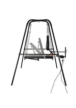 Load image into Gallery viewer, Master Series Throne Deluxe Adjustable Sling with Rechargeable Sex Machine - Black