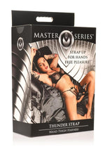 Load image into Gallery viewer, Master Series Thunder Strap Wand Thigh Harness - Black