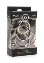 Load image into Gallery viewer, Master Series Trine Steel C-Ring Collection - Metal/Silver
