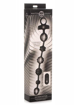 Load image into Gallery viewer, Master Series Vibrating Silicone Anal Beads with Remote Control - Black
