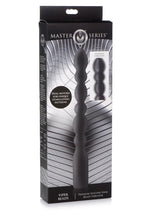 Load image into Gallery viewer, Master Series Viper Beads Silicone Rechargeable Anal Beaded Probe - Black
