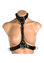 Load image into Gallery viewer, Master Series Vixen Female Chest Vegan Leather Harness