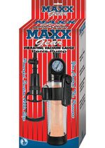 Load image into Gallery viewer, Maxx Gear Vibrating Vacuum Gauge Penis Pump - Clear
