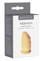 Load image into Gallery viewer, ME YOU US Addendum Vibrating Sleeve with Remote Control - Vanilla
