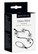 Load image into Gallery viewer, ME YOU US Heavy Metal Anal Beads - Metal/Silver
