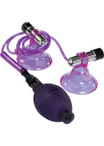Load image into Gallery viewer, ME YOU US High Beam Vibrating Nipple Pump - Purple
