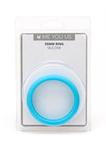 Load image into Gallery viewer, ME YOU US Silicone 55mm Cock Ring - Aqua/Blue
