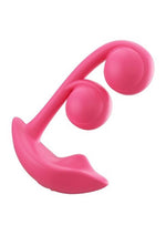 Load image into Gallery viewer, Melody Pressure Sensing App-Controlled Rechargeable Silicone Twin Balls Clit and G-Spot Vibrator - Red