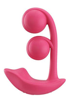 Load image into Gallery viewer, Melody Pressure Sensing App-Controlled Rechargeable Silicone Twin Balls Clit and G-Spot Vibrator