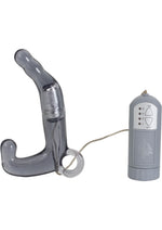 Load image into Gallery viewer, Men&#39;s Pleasure Wand Vibrating Prostate Stimulator with Remote Control - Grey
