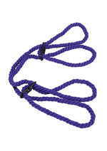 Load image into Gallery viewer, Merci Restrain 6mm Hemp Wrist Or Ankle Cuffs - Purple