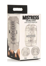 Load image into Gallery viewer, Mistress Double Shot Ass and Mouth Stroker - Clear